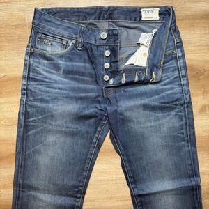 G-Star Men's 3301 Dark Blue Slim Straight Jeans